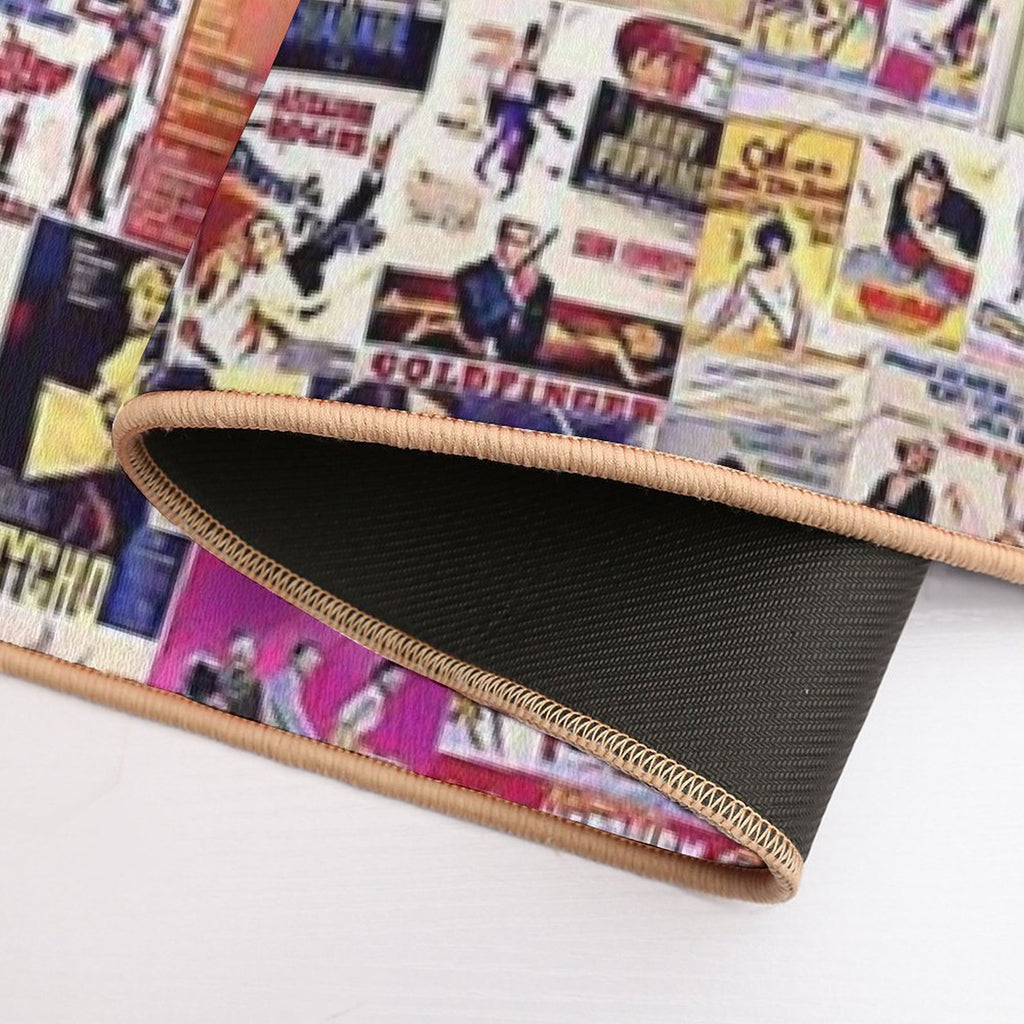 Hollywood Classics Collage  Slip-Resistant Bath Mat