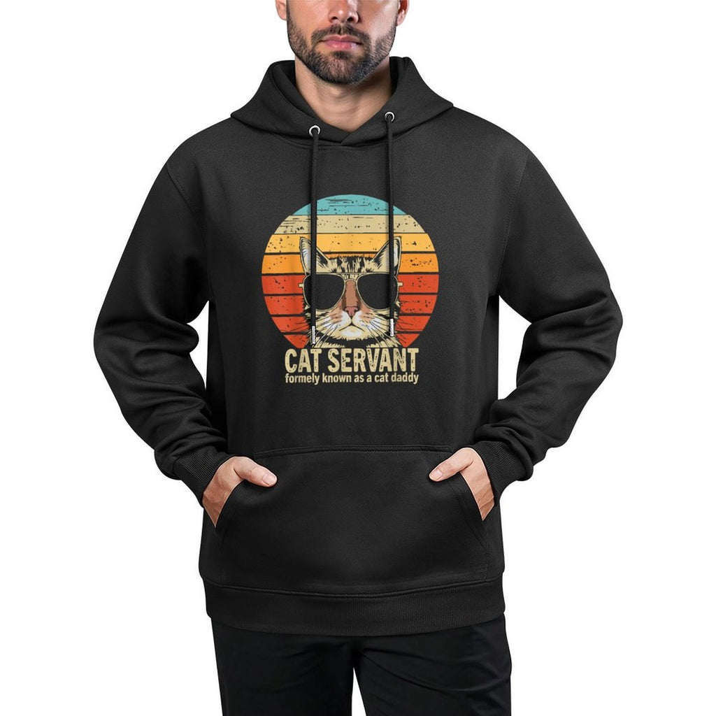 Cat Daddy Funny Fathers Day for Cat Dad Colorfast Hoodie