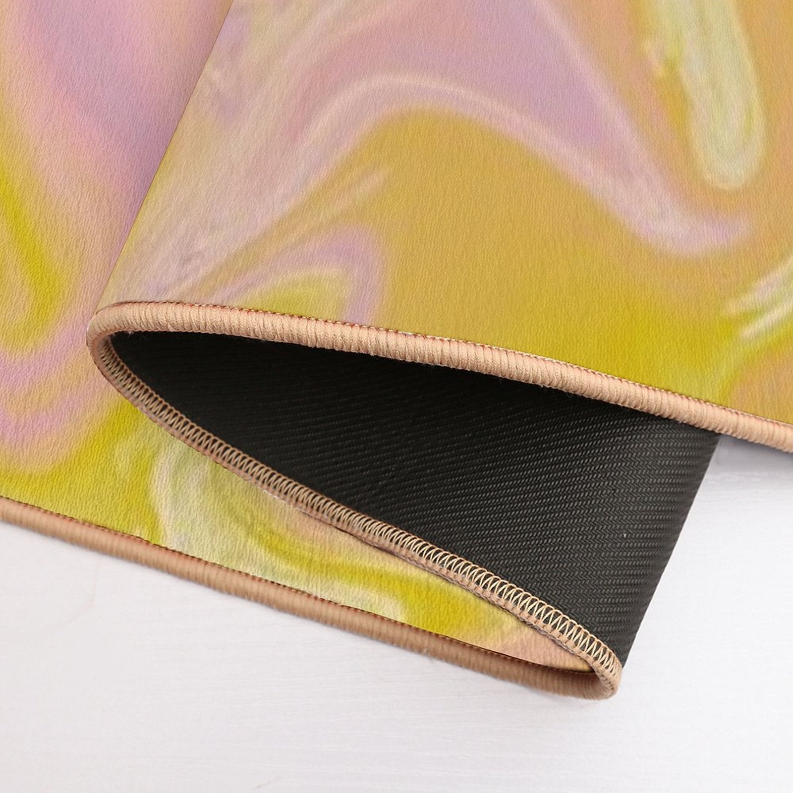 Pastel Fire  Fade-Resistant Bath Mat