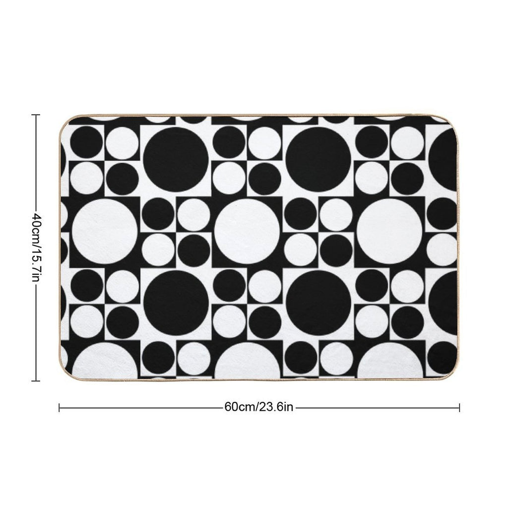Mod Op Art Dress  Long-Lasting Bath Mat