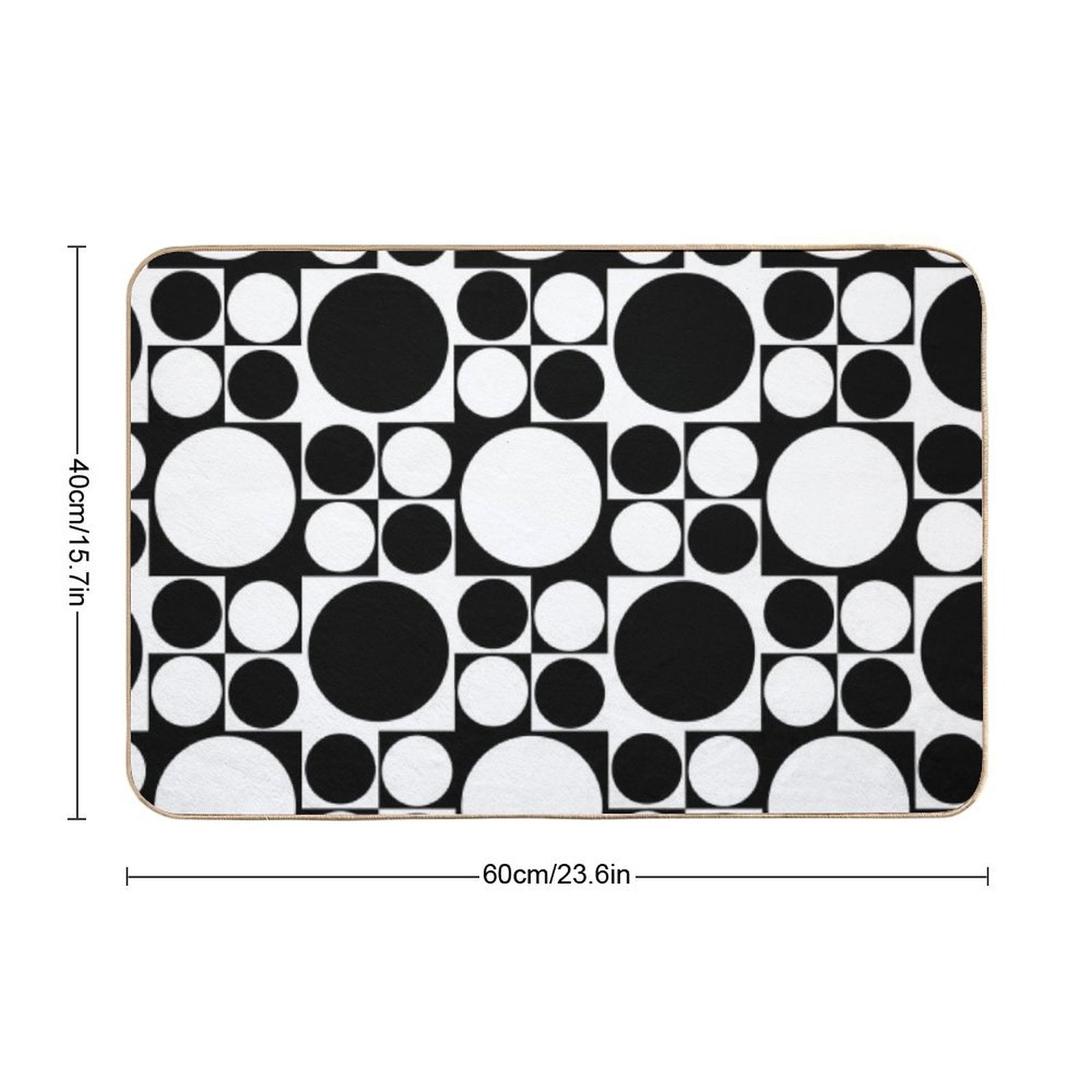 Mod Op Art Dress  Long-Lasting Bath Mat