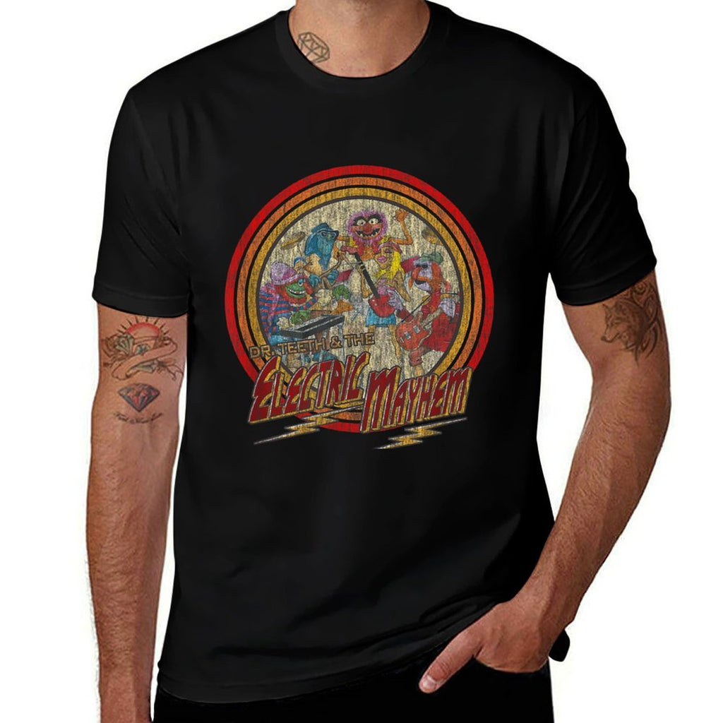 Disney The Muppets Electric Mayhem Vintage Band Poster  Durable T-Shirt