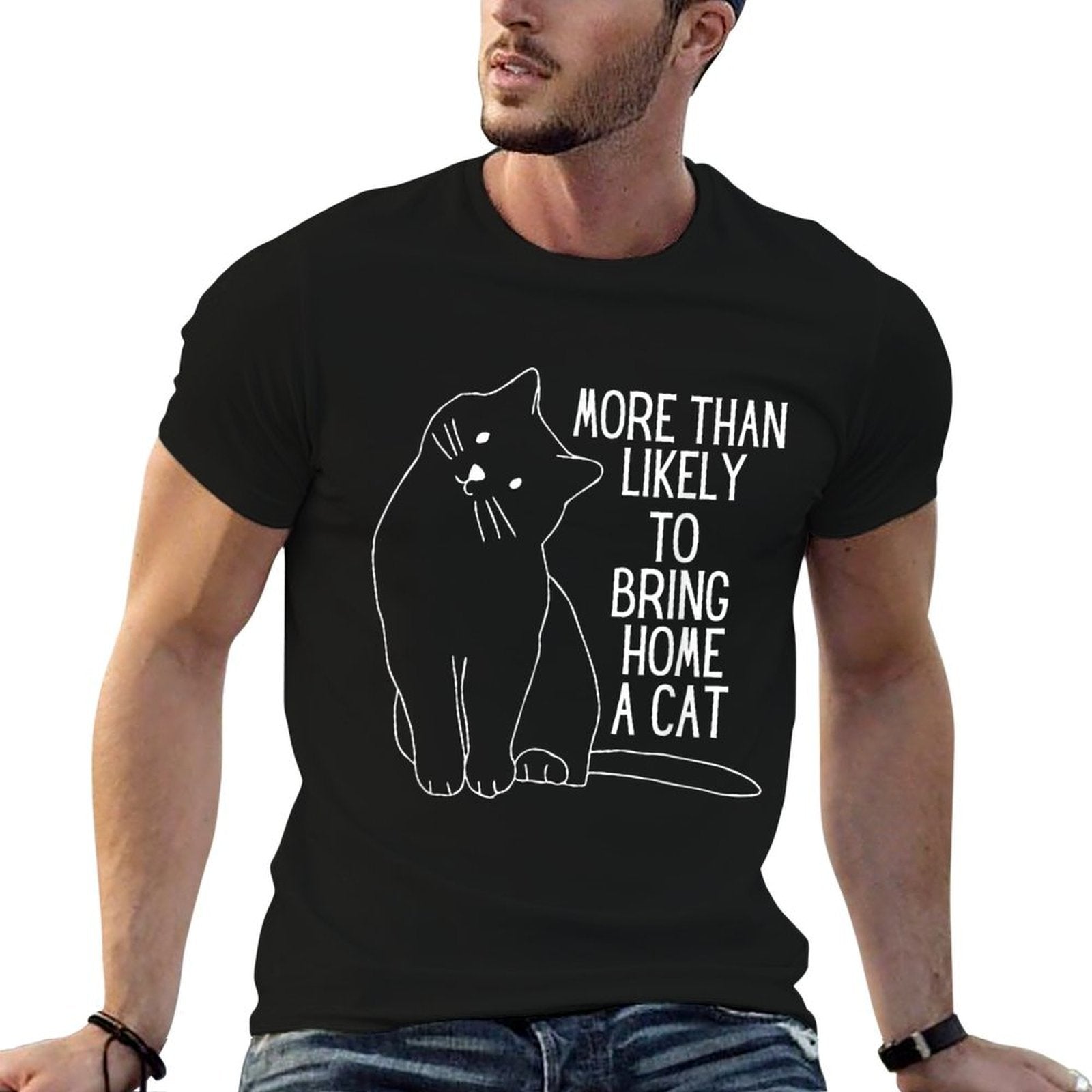 Stray Kitty Cats Kitten More Than Likely To Bring Home A Cat  Slim-fit Cut T-Shirt