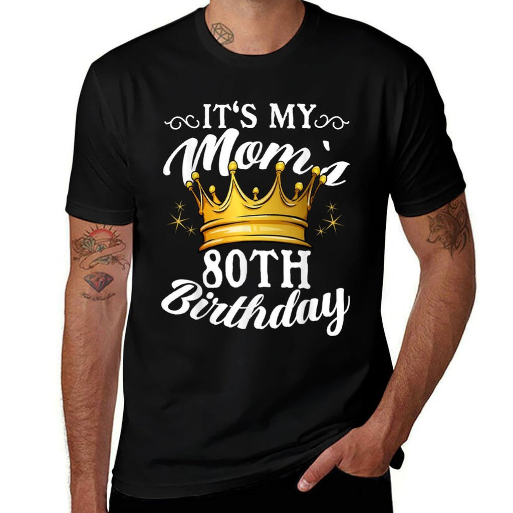 It's My Mom's 80th Birthday Crown Women's 80th Birthday  Classic T-Shirt