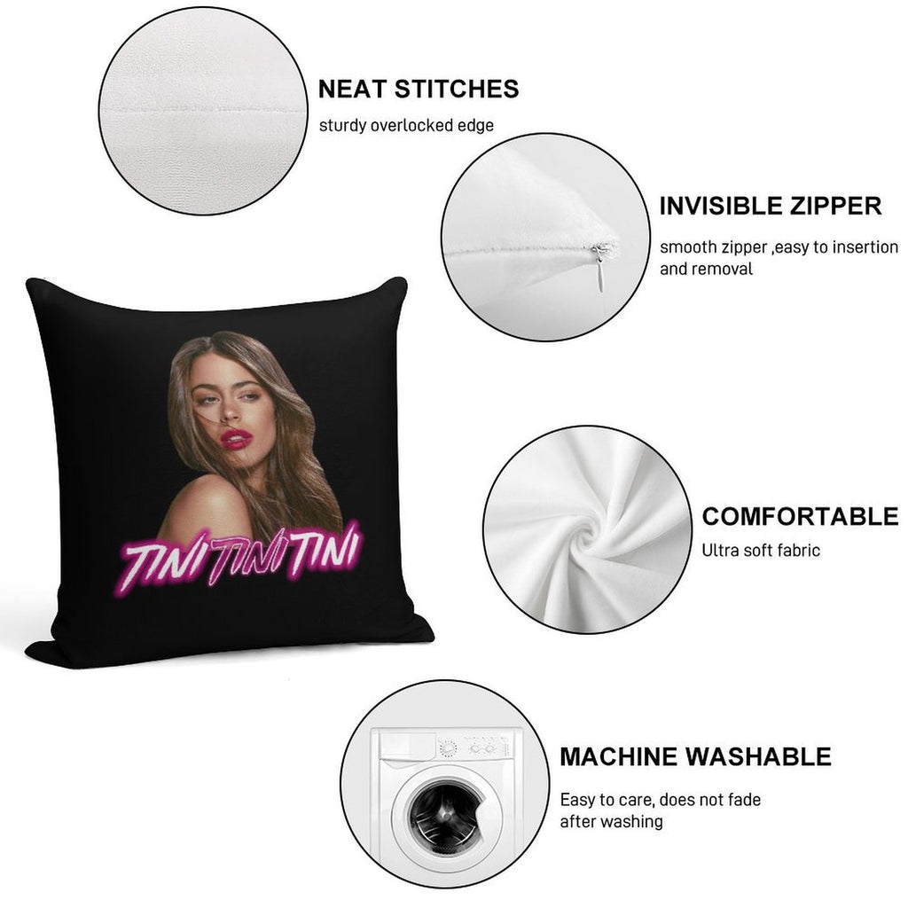 Tini Tini Tini Soft Decorative Cover Throw Pillow
