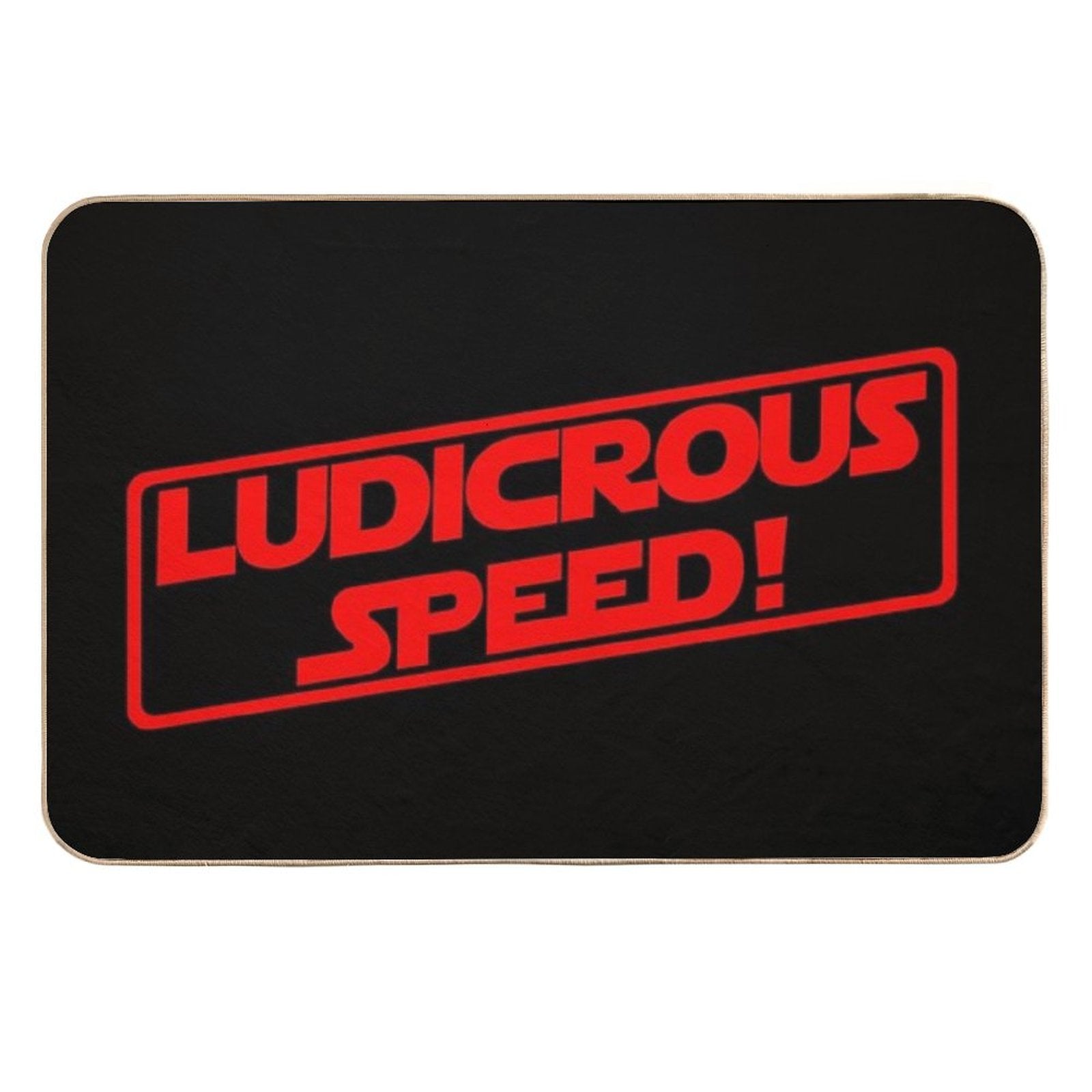 Ludicrous Speed! (Red Version)  Multi-Purpose Bath Mat