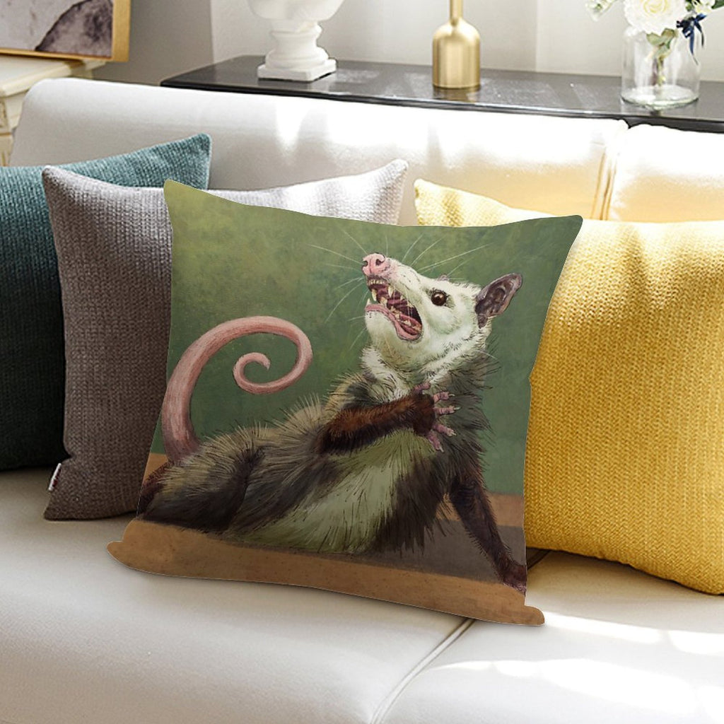 Amateur Opossum Actress Soft Fade-Resistant Throw Pillow