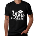 You Did It, Class Of 2024 Graduation Seniors Graduated Fun  Ribbed Collar T-Shirt