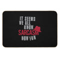 Quote And Red Hat  Easy Maintenance Bath Mat