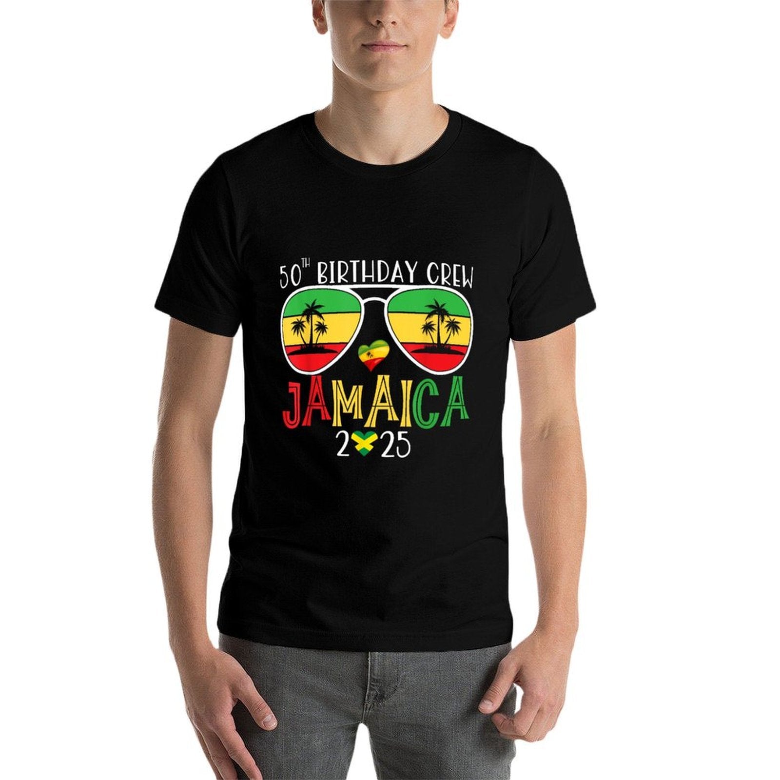 50th Birthday Crew Jamaica Trip 2025 50 Years Old Bday Party  Classic T-Shirt