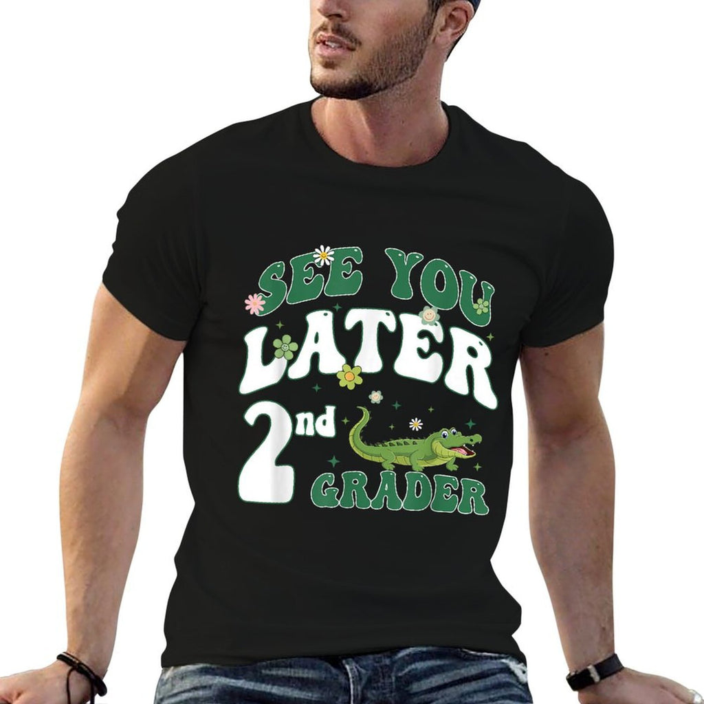 See You Later 2nd Grader Last Day Of School Teacher Dinosaur  Lightweight T-Shirt