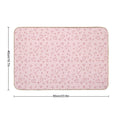 Cute Sweet Pink Hearts As Romantic Seamless Pattern Background Backdrop Wallpaper, Illustration of Love for Valentine's Day  Fade-Resistant Bath Mat