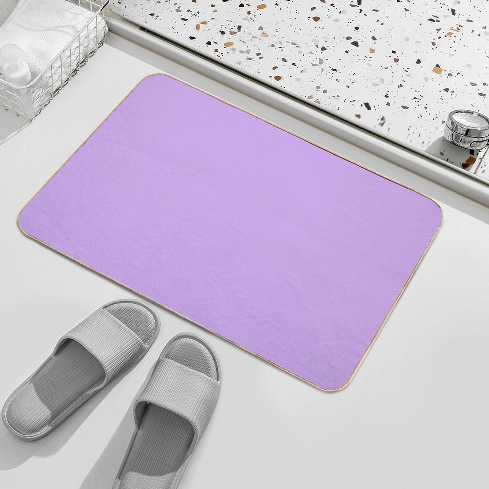 Lilac  Fade-Resistant Bath Mat