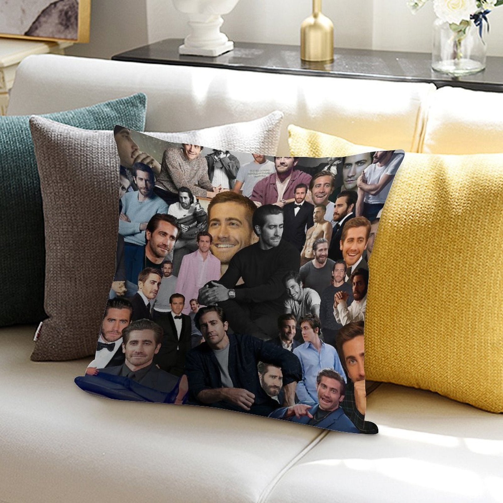 Jake Gyllenhaal Soft Warmth Comfort Throw Pillow