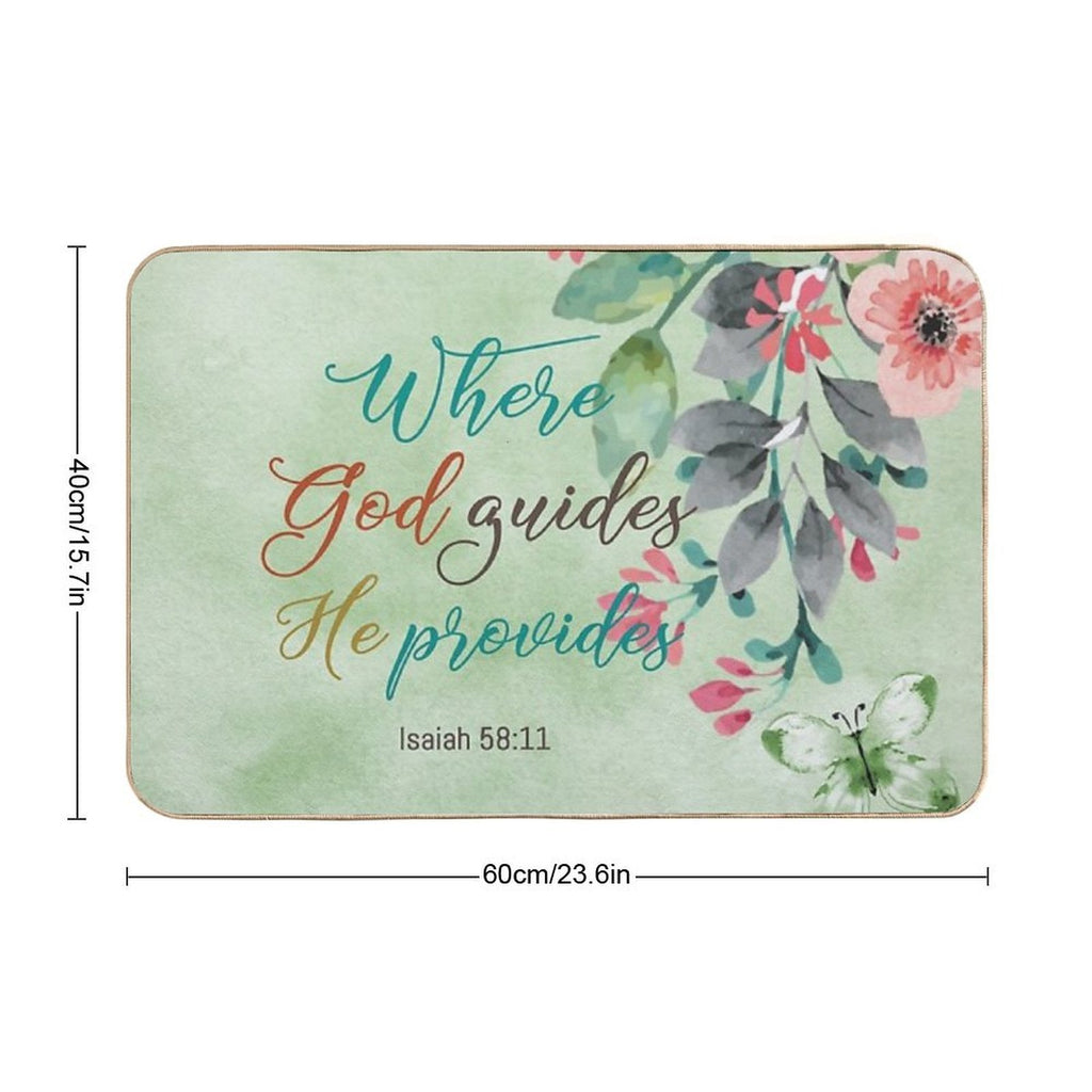 Isaiah 5811  Fade-Resistant Bath Mat