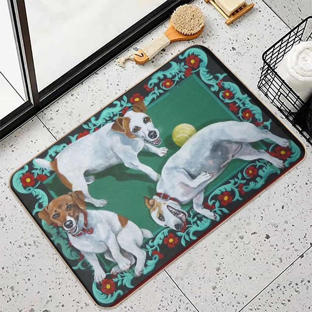 Jack Russells  Toxin-Free Bath Mat