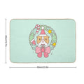 Bubu The Guinea Pig, Christmas Wreath  Odorless Bath Mat