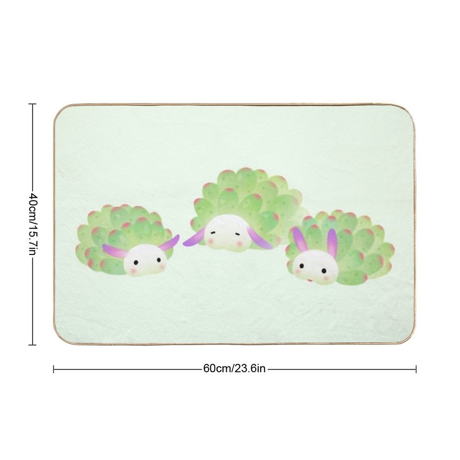 Sea Sheep  Easy To Clean Bath Mat