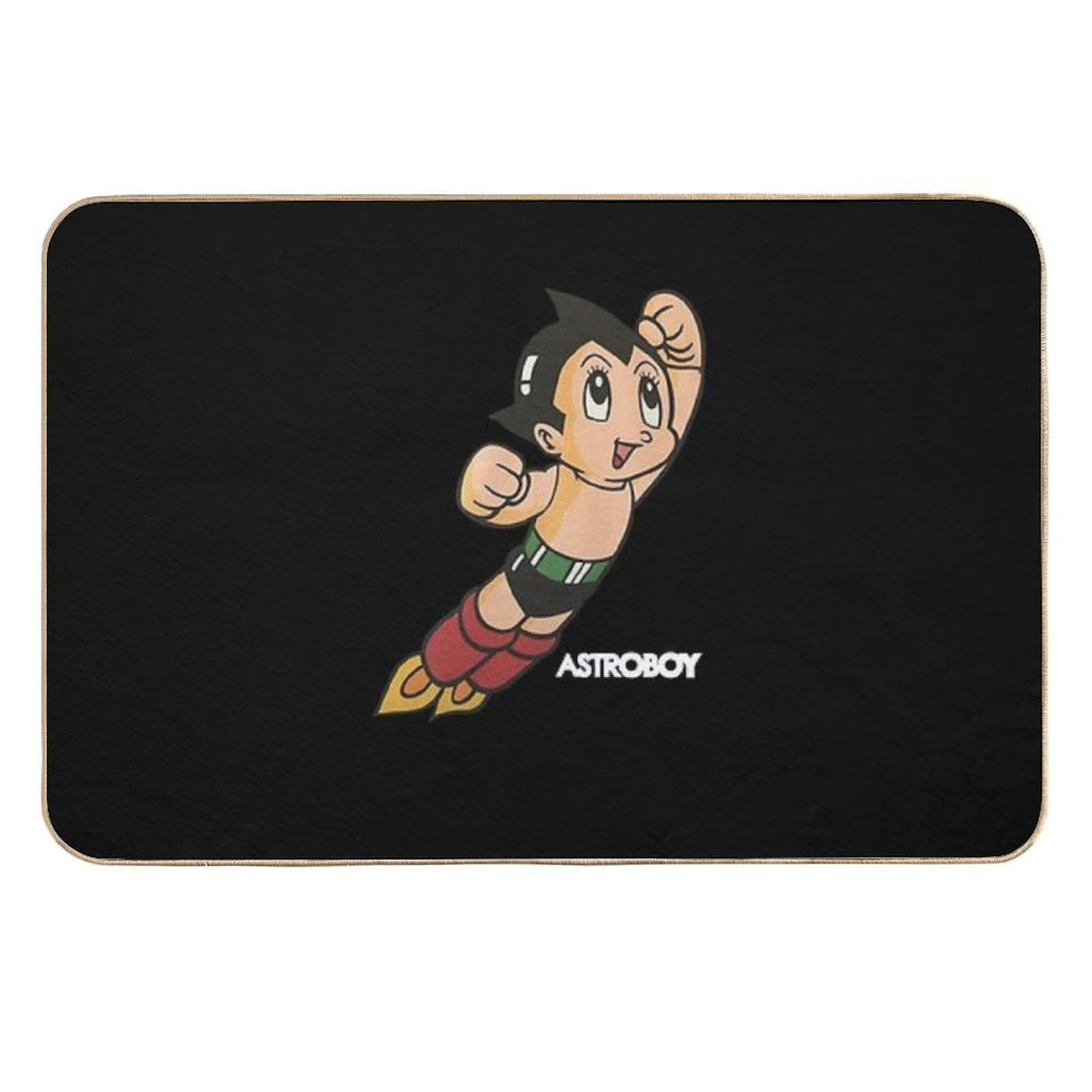 Vintage Astroboy Anime Robot Show Astro Boy Space Art Childhood Cartoon Manga  Stain-Proof Bath Mat