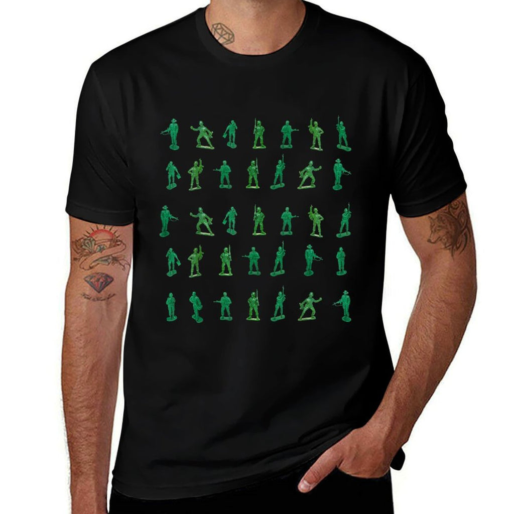 Toy Soldiers  Cute Little Lovers Gift  Heathered Texture T-Shirt