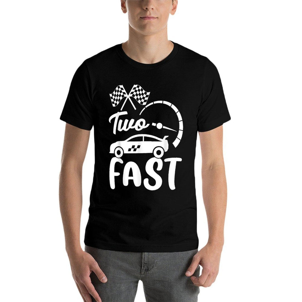 Two Fast Birthday Boy 2 Two Race Car 2nd Birthday Racing Car  Classic T-Shirt