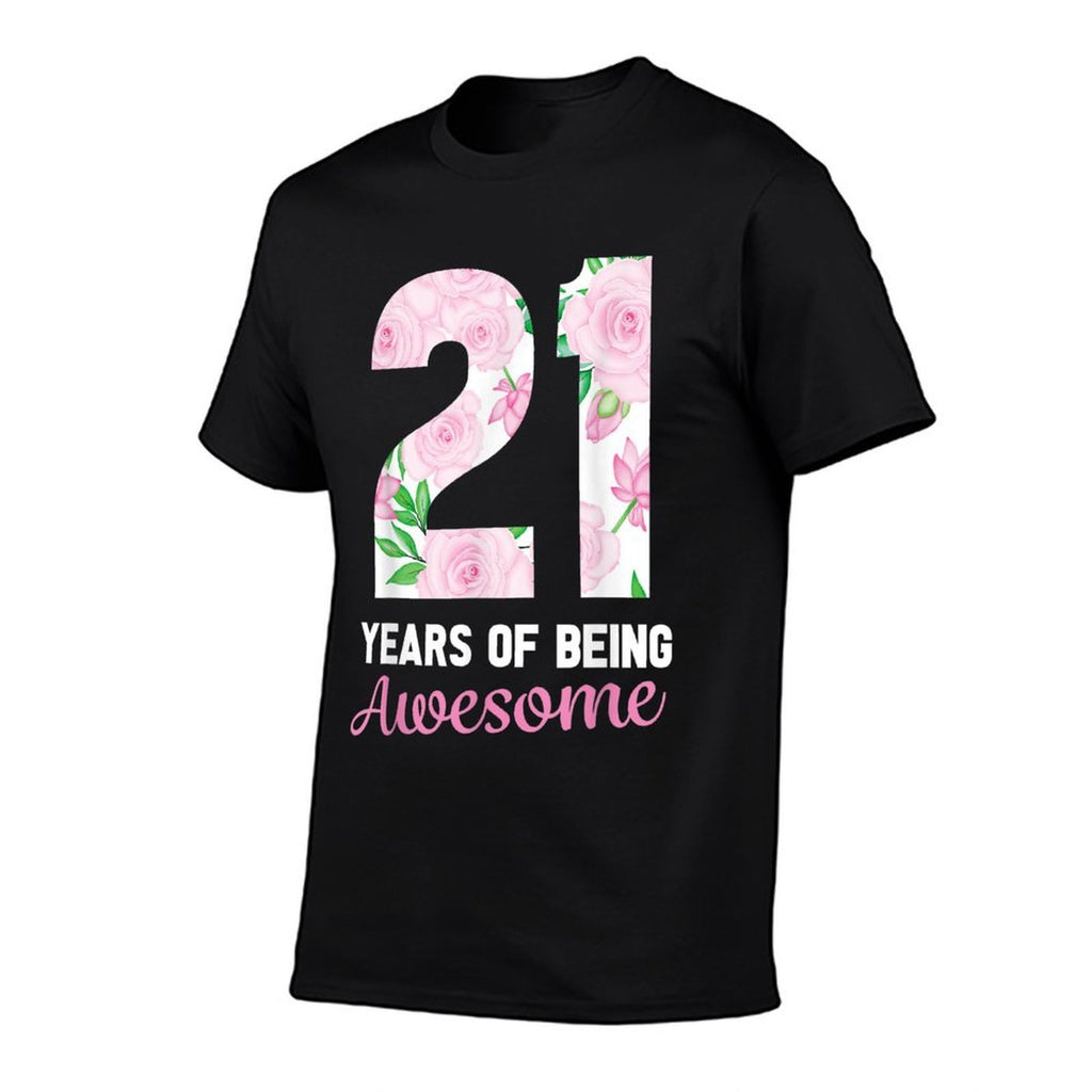 21 Years Old Bday 21 Years of Being Awesome 21st Birthday  Slim-fit Cut T-Shirt