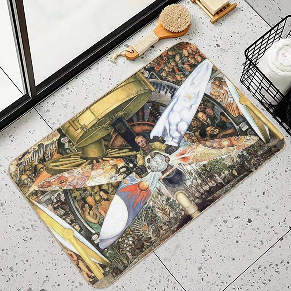 Diego Rivera Famous Paintings  Versatile Bath Mat