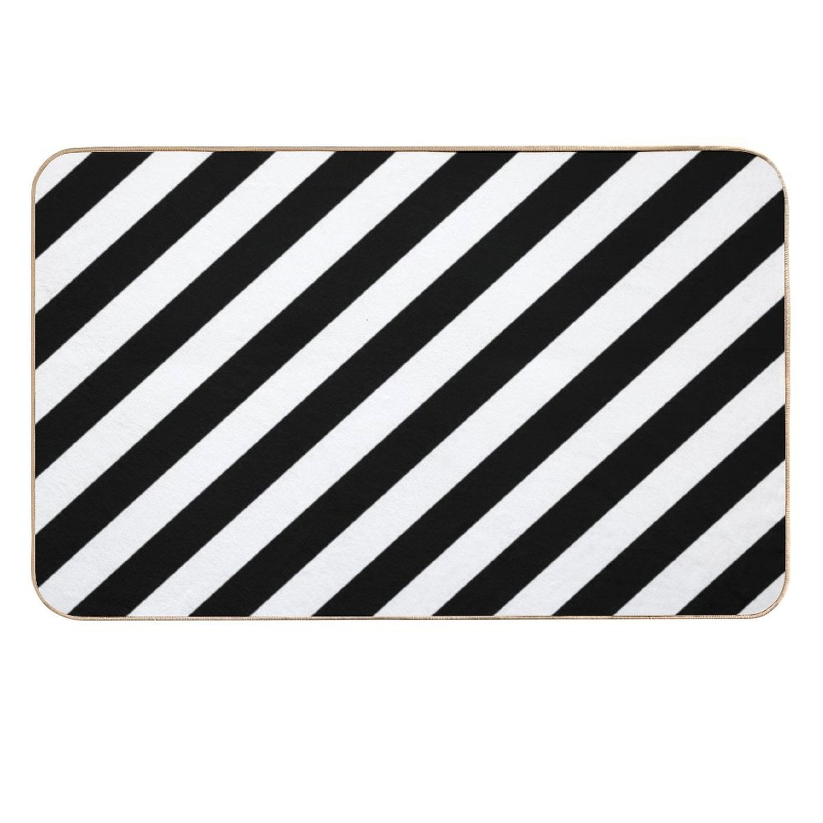 Black And White Diagonal Stripe Duvet Cover Phone Case  Slip-Resistant Bath Mat