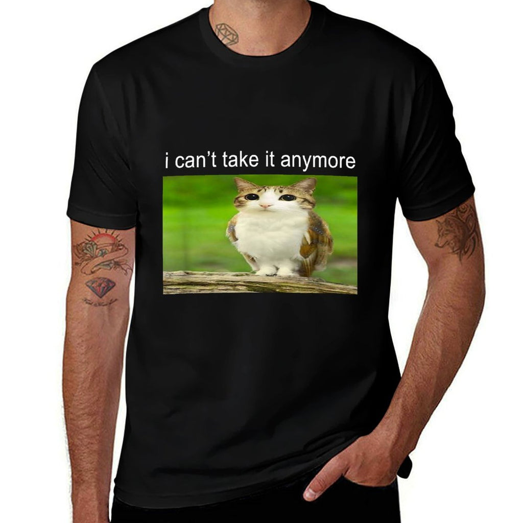Silly Owl Cat Meme I Cant Take It Anymore  Versatile T-Shirt