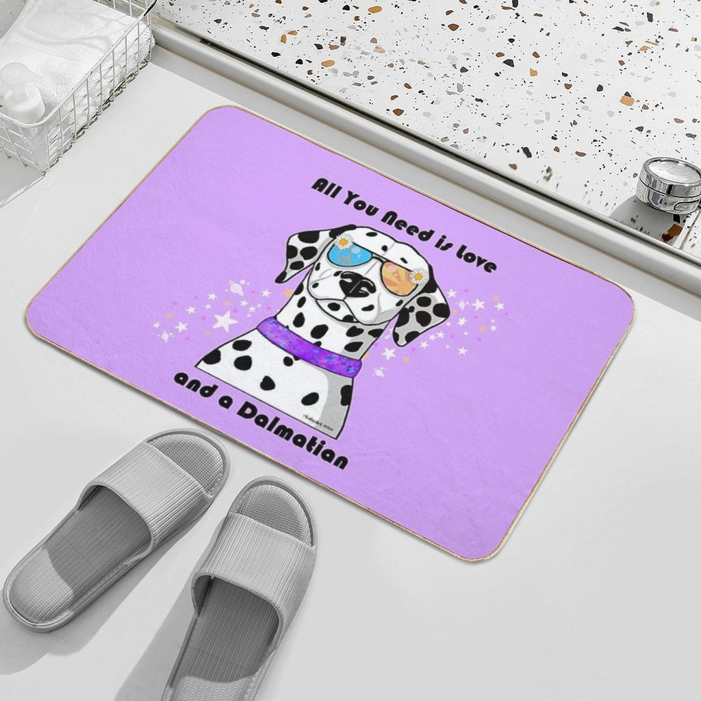 All You Need Is Love And A Dalmatian  Toxin-Free Bath Mat