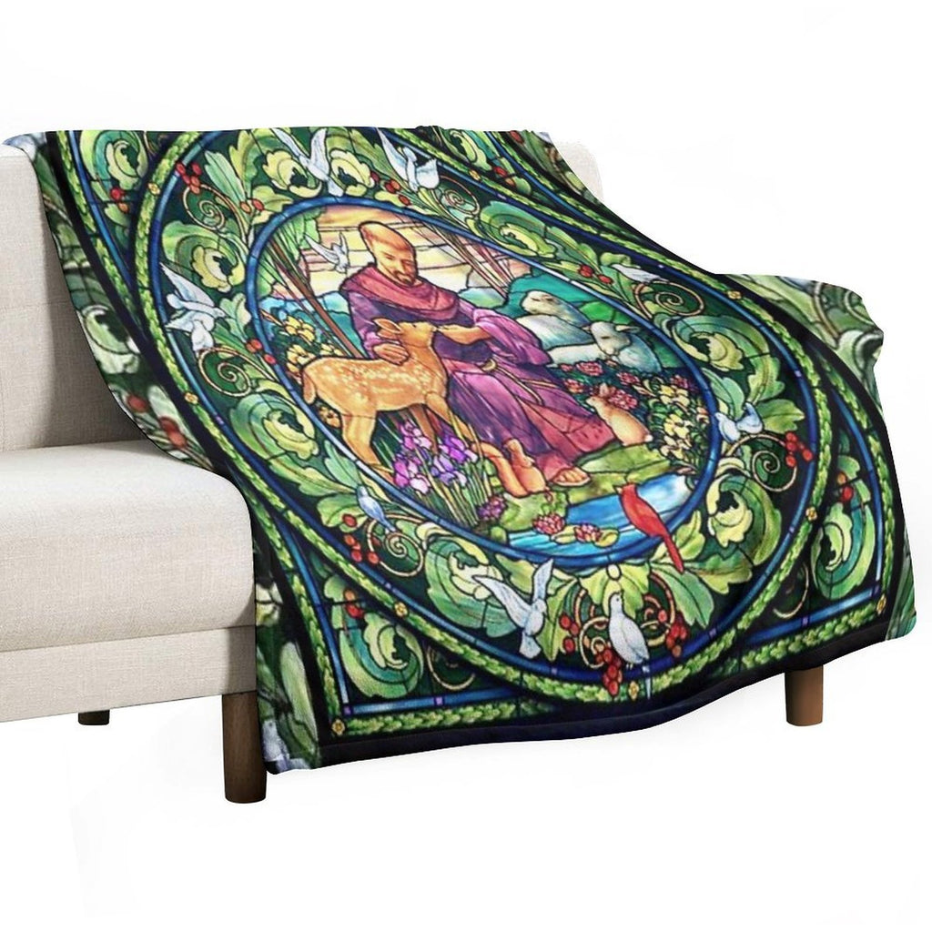 Saint Francis of Assisi, Francis of Assisi, Friar,  San Francesco Durable Throw Blanket