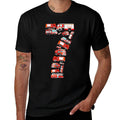 Fire Truck, 7th Birthday Boy, 7 Year Old Toddler Firefighter  Lightweight T-Shirt