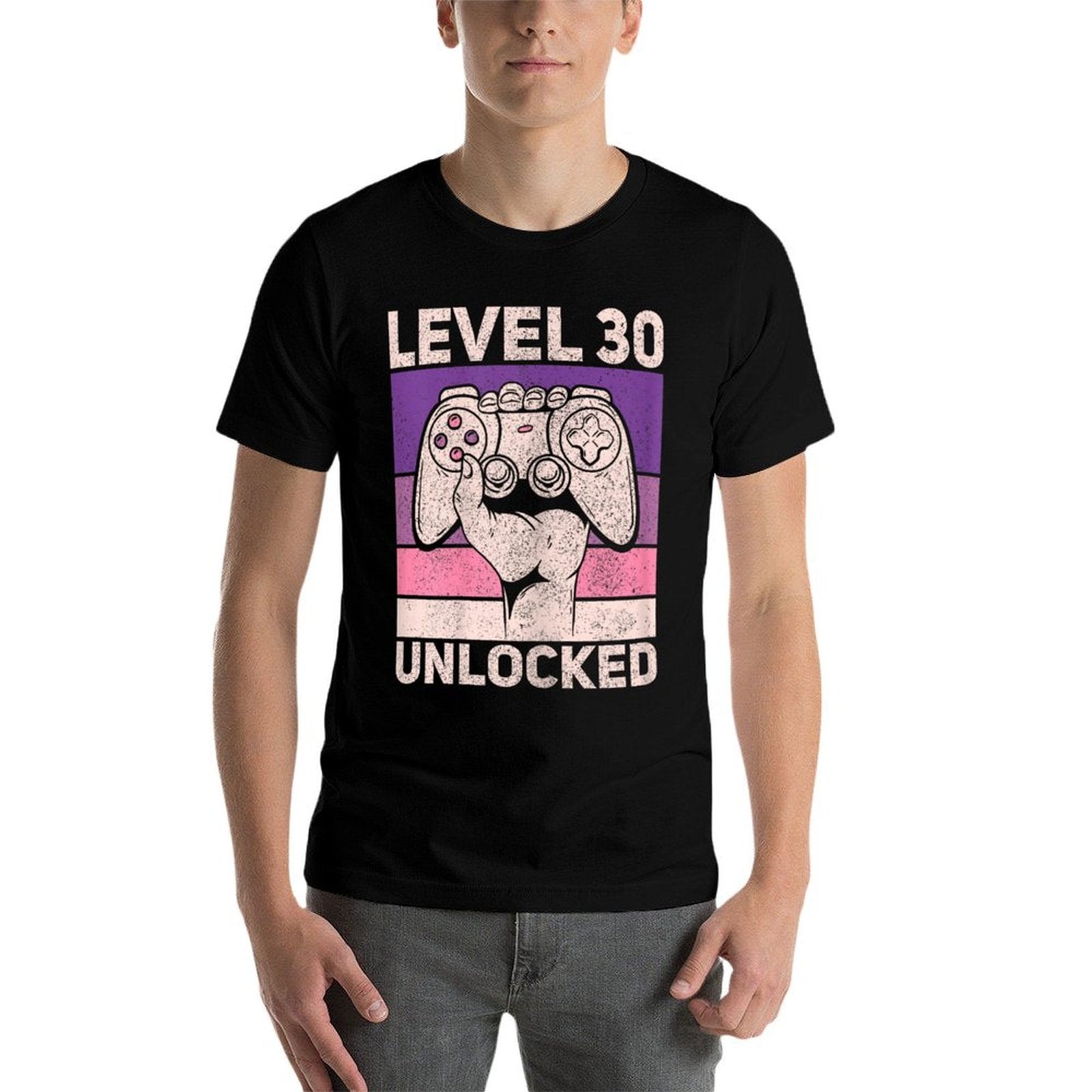 Level 30 Unlocked 30 Year Old Gamer Video Game 30th Birthday  Odor-resistant T-Shirt