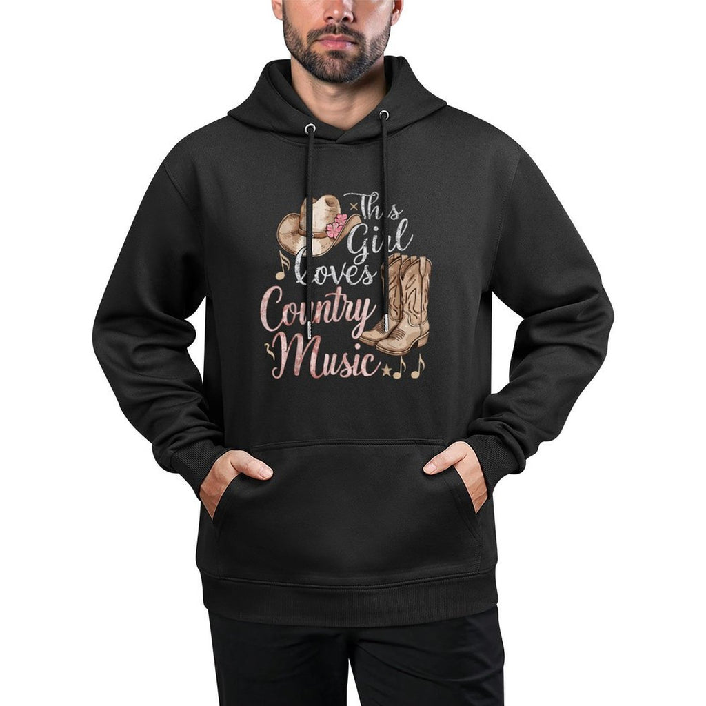 This Girl Loves Country Music Pilling-Resistant Hoodie