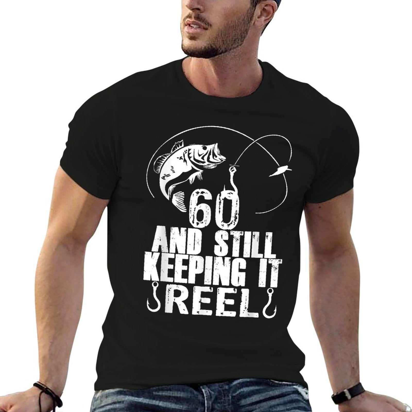 60th Birthday And Still Keeping It Reel Fishing  Soft T-Shirt
