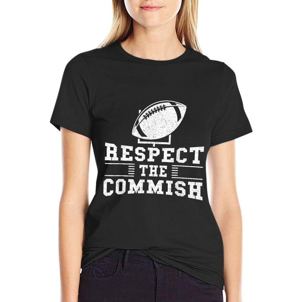 Respect The Commish - Fantasy Football Game Day Gift  Vintage-inspired T-Shirt