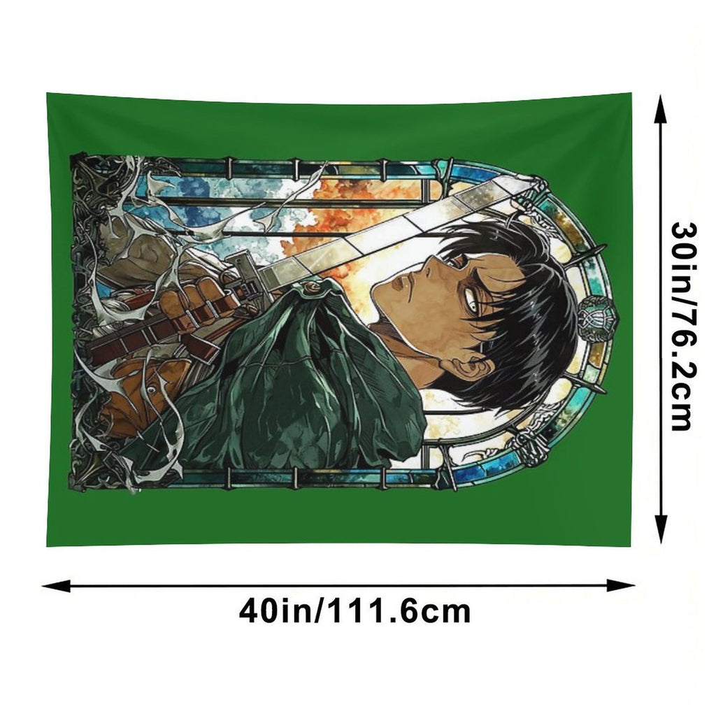 Scout Squad Leader Stained Glass Tapestry