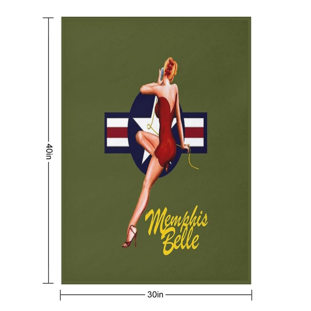 The Memphis Belle Wrinkle-free Throw Blanket