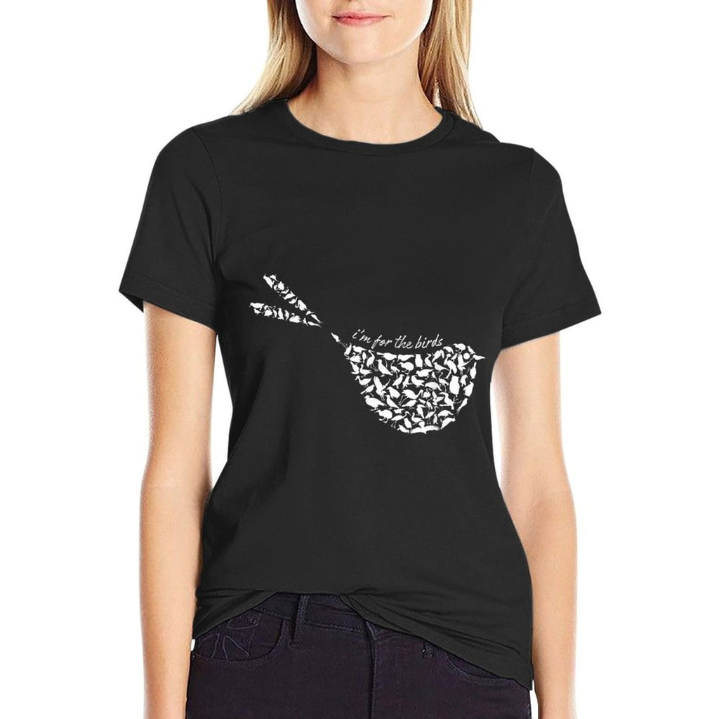 Im For The Birds Minimalist Funny  Lightweight T-Shirt