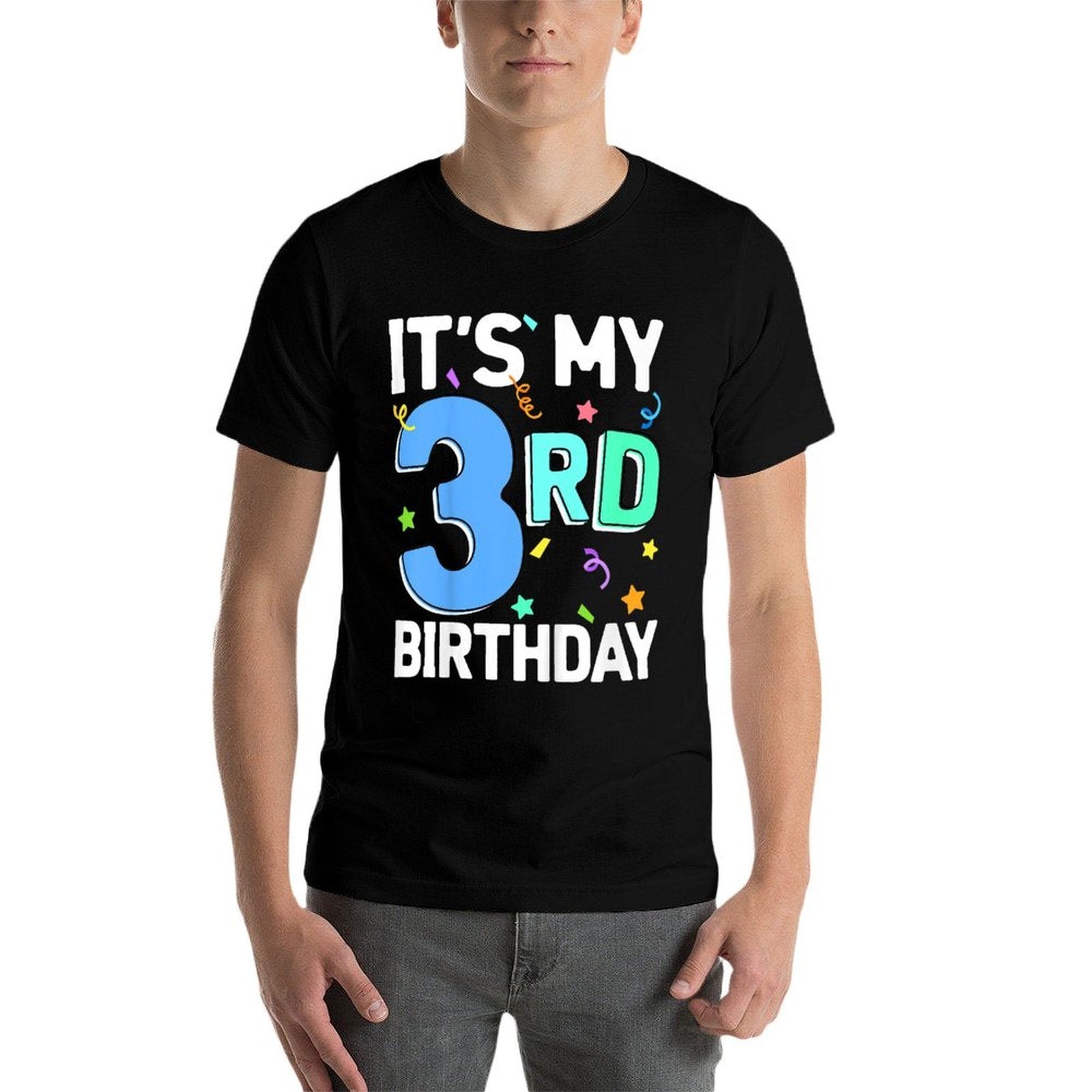 Kids It's My 3rd Birthday Boy 3 Toddler Girl Three Happy Birthday  Versatile T-Shirt