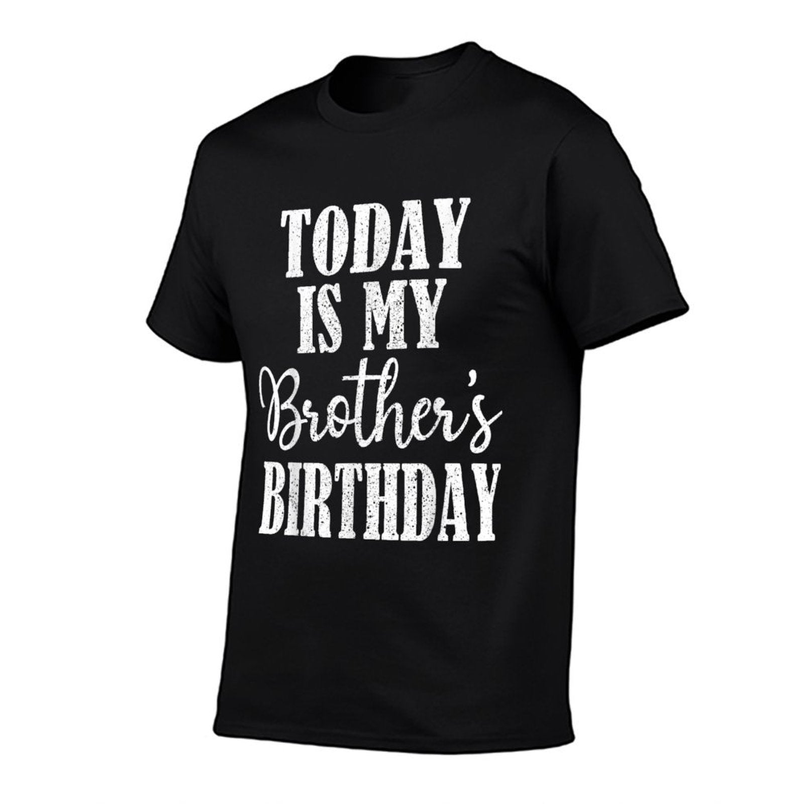 Today Is My Brother's Birthday Party Birthday Squad Family  Ribbed Collar T-Shirt