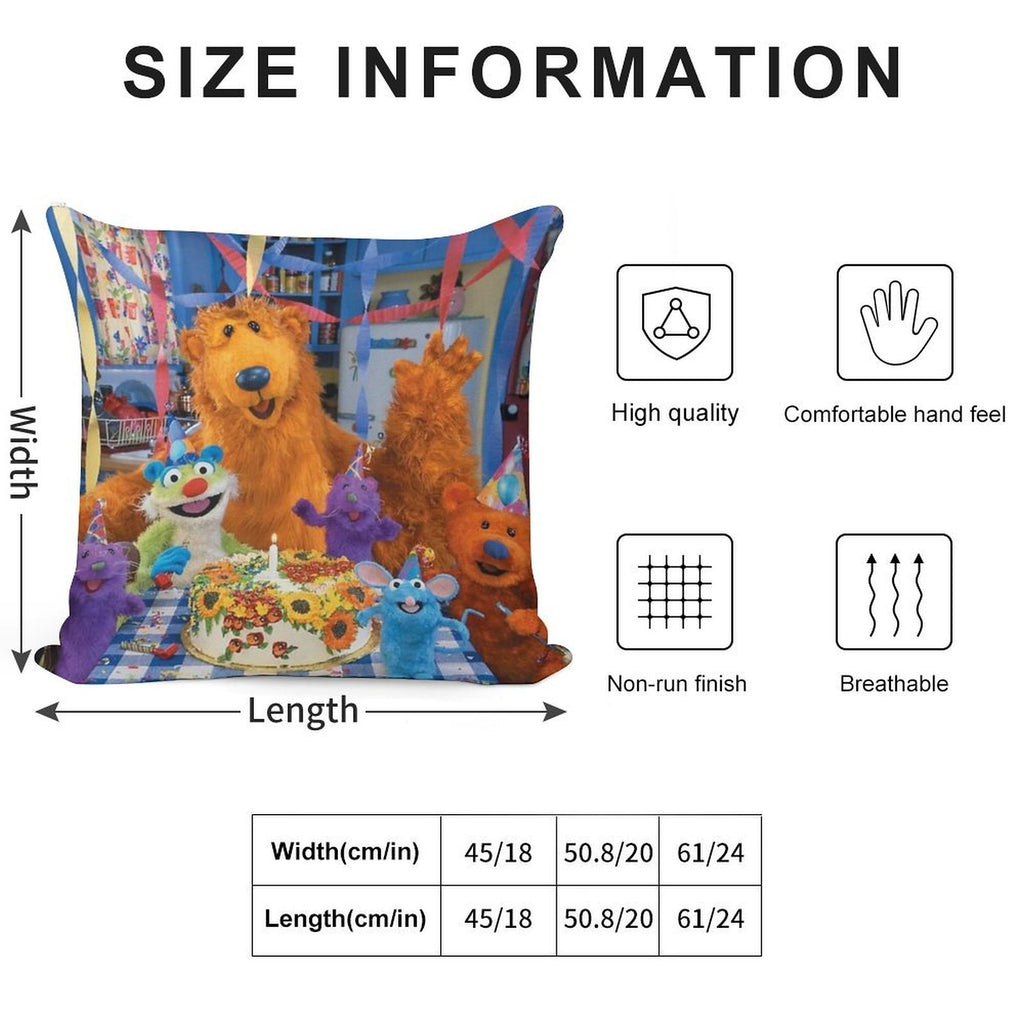 Bear in The Big Blue House Soft Style Accent Throw Pillow