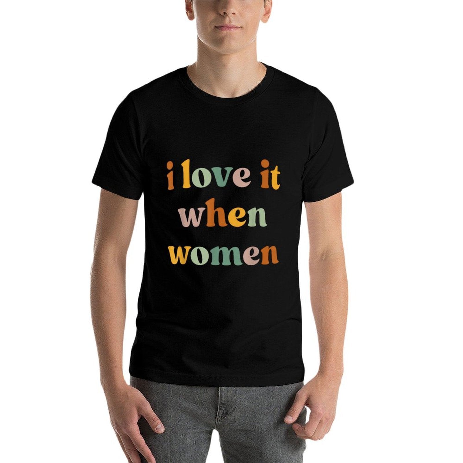 I Love It When Women LGBTQIA+ Supporter  Vintage-inspired T-Shirt