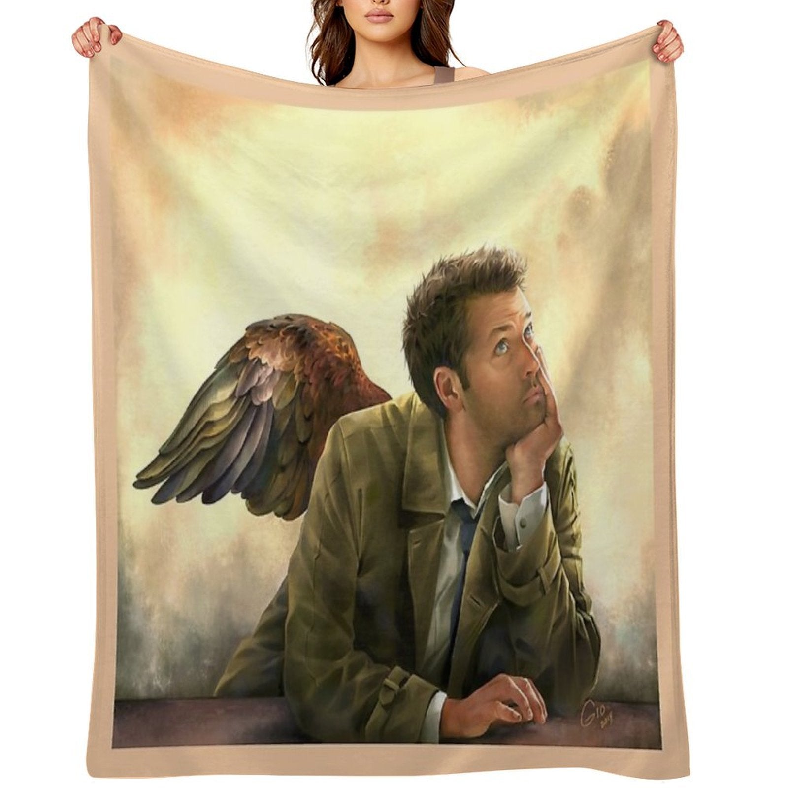 Castiel Renaissance Style Wrinkle-free Throw Blanket