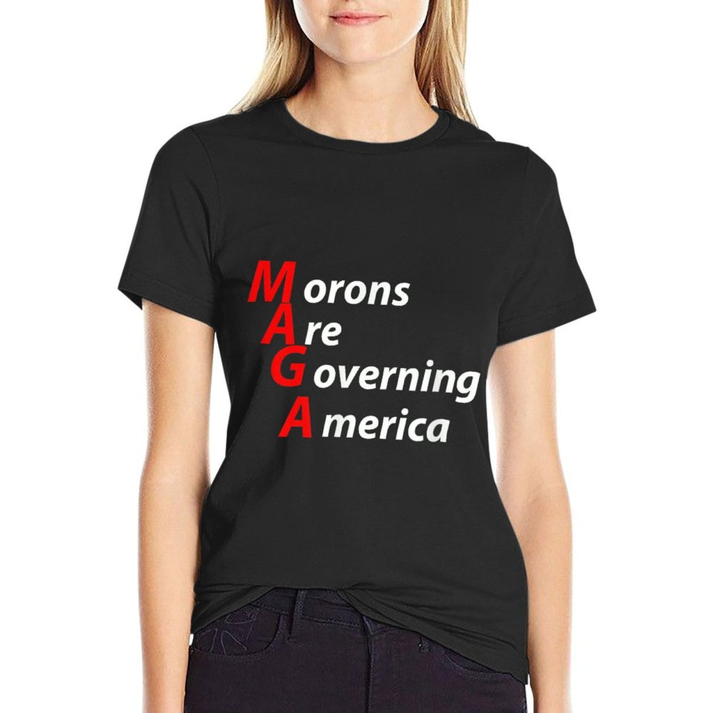 Morons Are Governing America Anti Trump Political T-shirt  Relaxed-fit T-Shirt