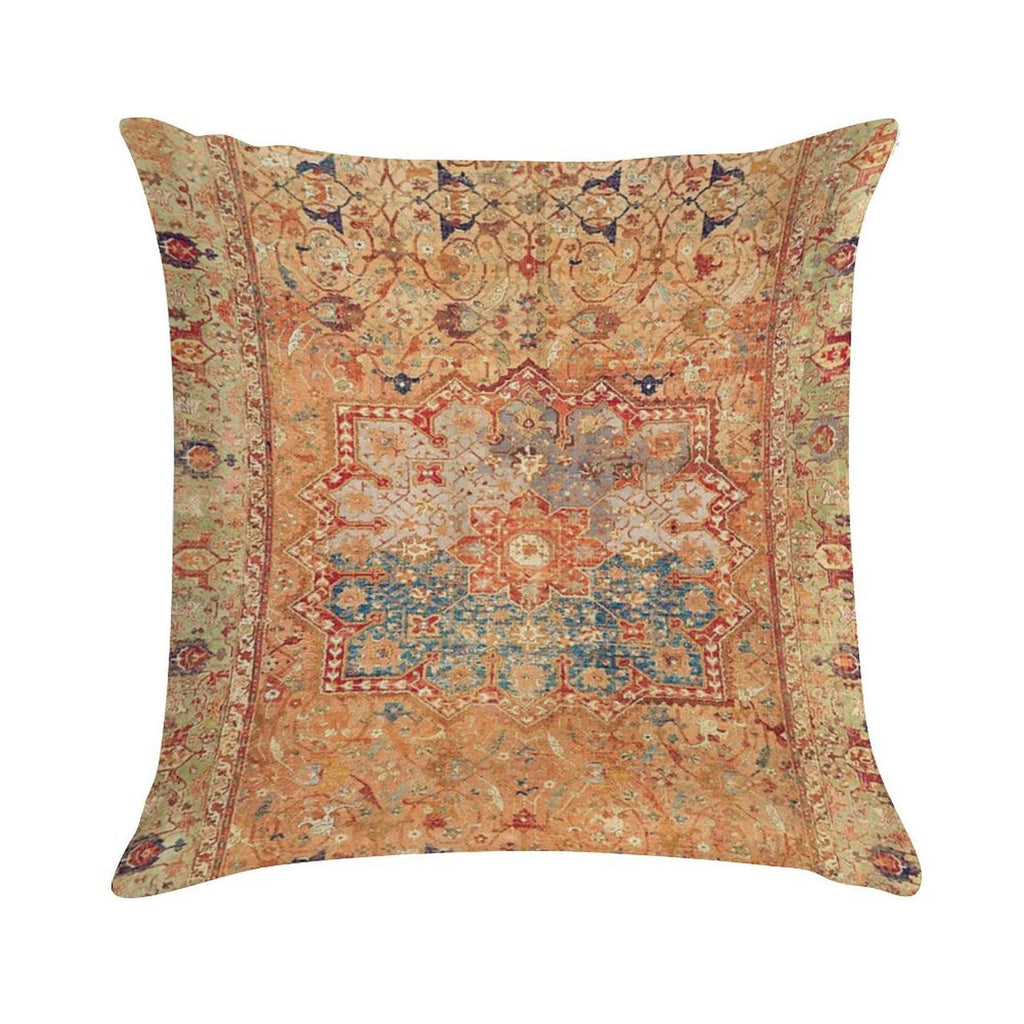 16th Century Persian Carpet Print Soft Style Accent Throw Pillow