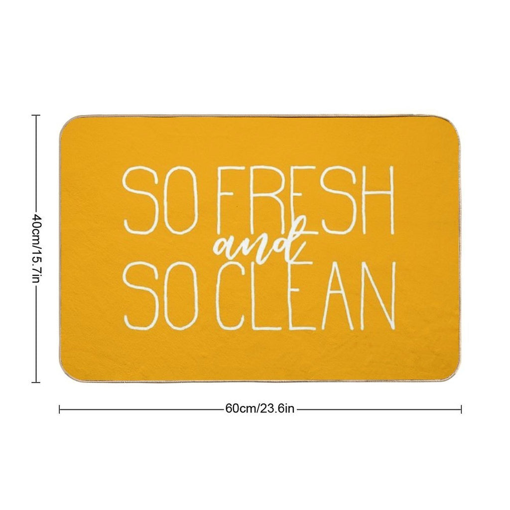 So Fresh And So Clean Yellow  Odorless Bath Mat