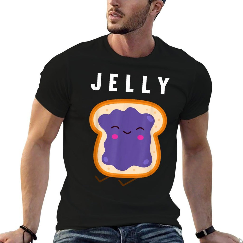 Peanut Butter And Jelly Best Friend Matching  Summer-ready Fabric T-Shirt