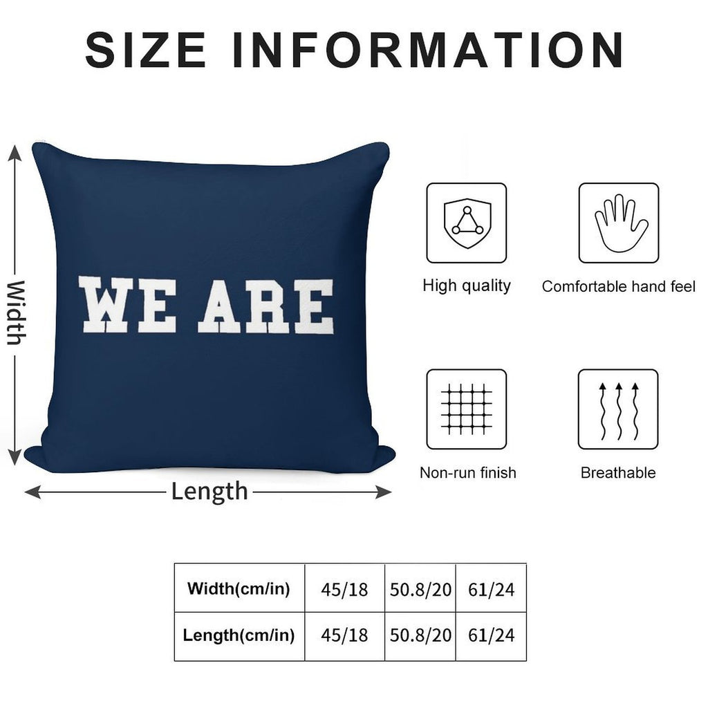 WE ARE Soft Fade-Resistant Throw Pillow