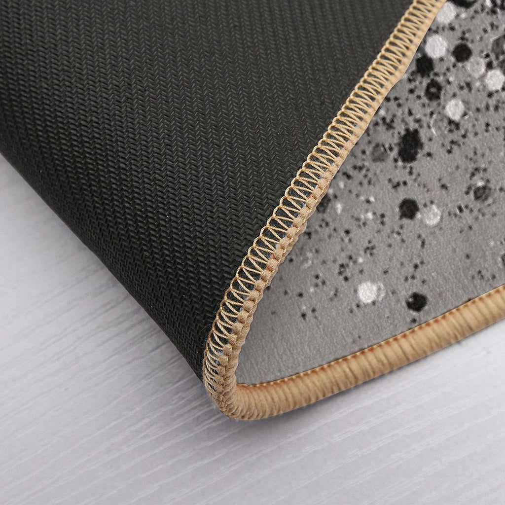 Silver Gray Glam #1 #decor #art (Photo of Glitter Only - Not Reflective)  Fade-Resistant Bath Mat